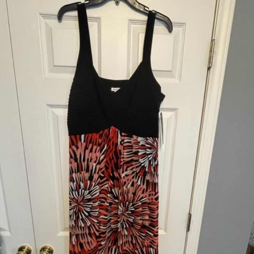 NWT - Red, black, white dress